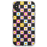 Daisy Squares Pattern Impact Phone Case for iPhone X XS Max XR