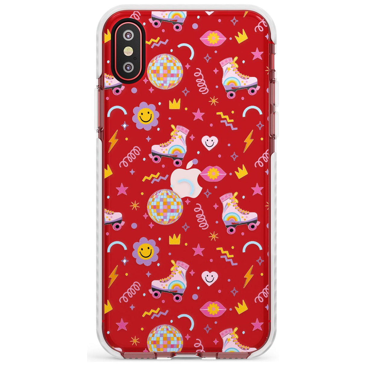 Roller Disco Pattern Impact Phone Case for iPhone X XS Max XR