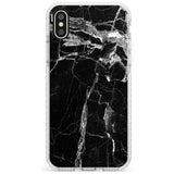 Black Onyx Marble Texture Slim TPU Phone Case Warehouse X XS Max XR