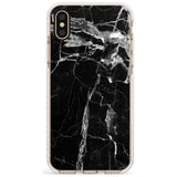 Black Onyx Marble Texture Slim TPU Phone Case Warehouse X XS Max XR