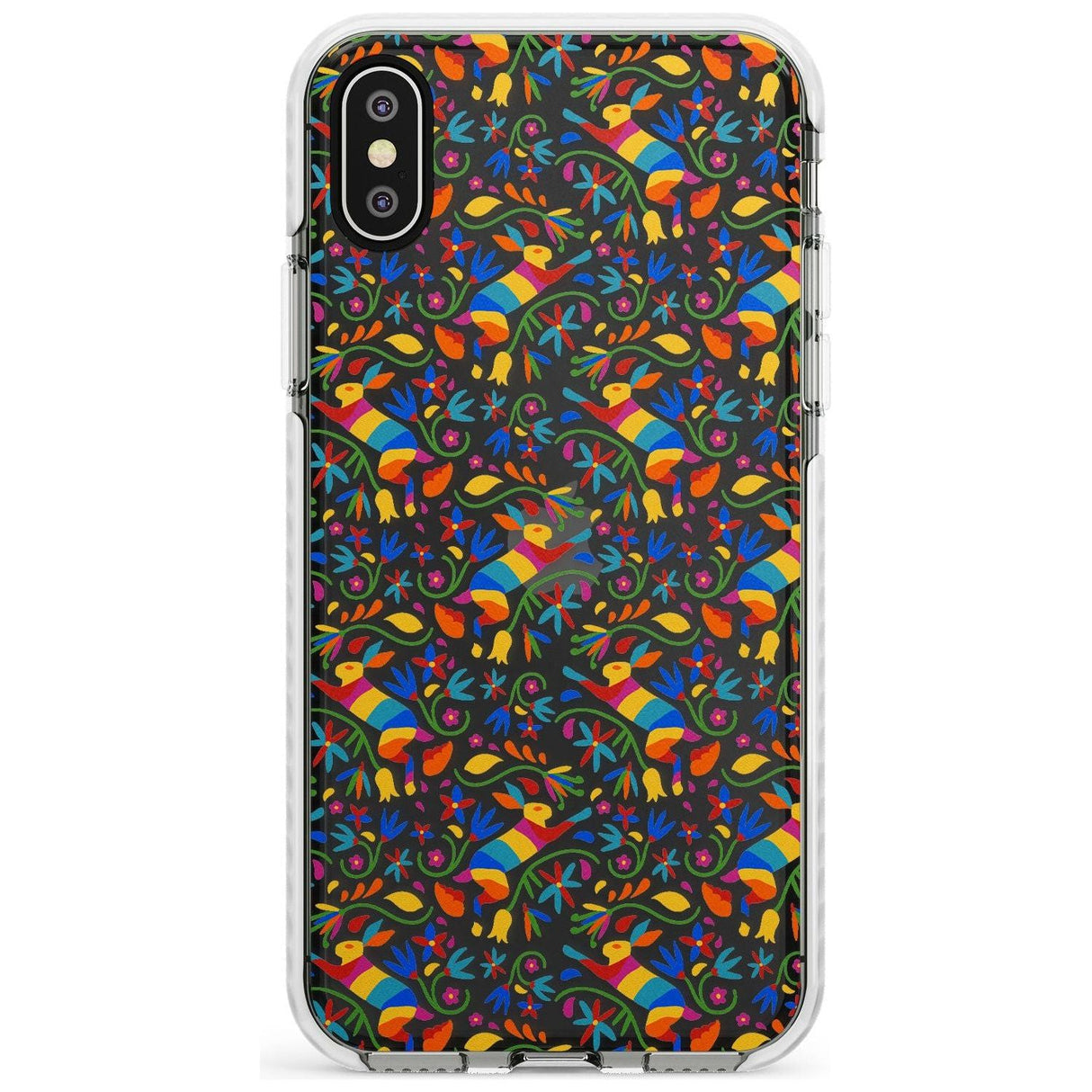 Floral Rabbit Pattern in Rainbow Slim TPU Phone Case Warehouse X XS Max XR