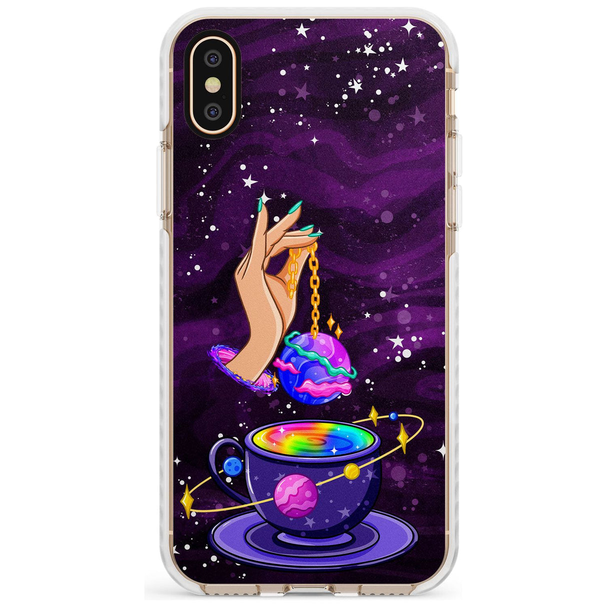 Space Tea Impact Phone Case for iPhone X XS Max XR