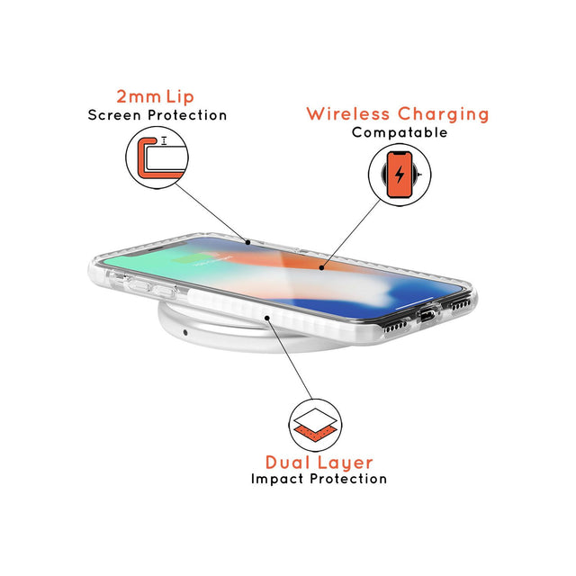 I feel nothing (Clear) Impact Phone Case for iPhone X XS Max XR