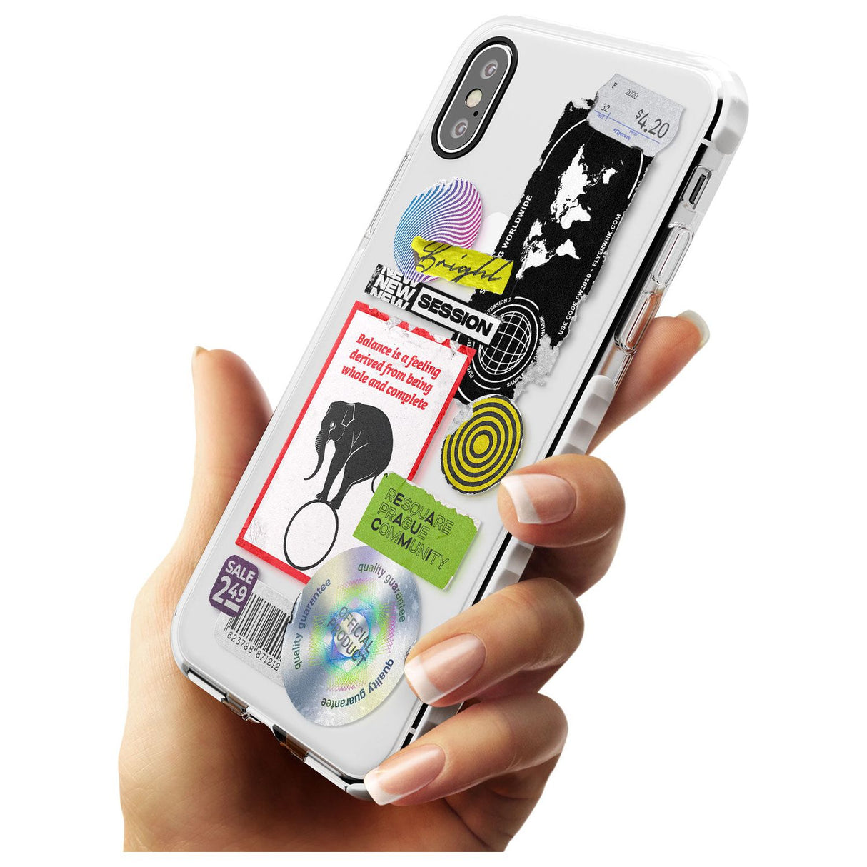 Peeled Sticker Mix Slim TPU Phone Case Warehouse X XS Max XR