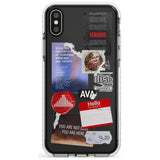 Red & Black Sticker Mix Slim TPU Phone Case Warehouse X XS Max XR