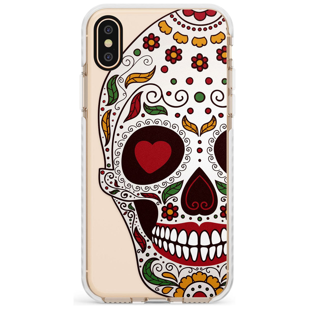 Autumn Sugar Skull Impact Phone Case for iPhone X XS Max XR