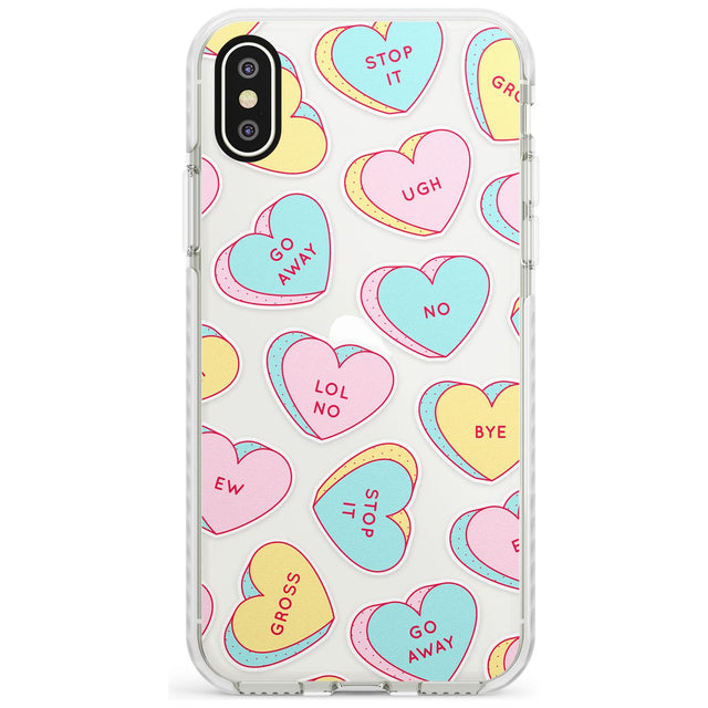 Sarcastic Love Hearts Slim TPU Phone Case Warehouse X XS Max XR