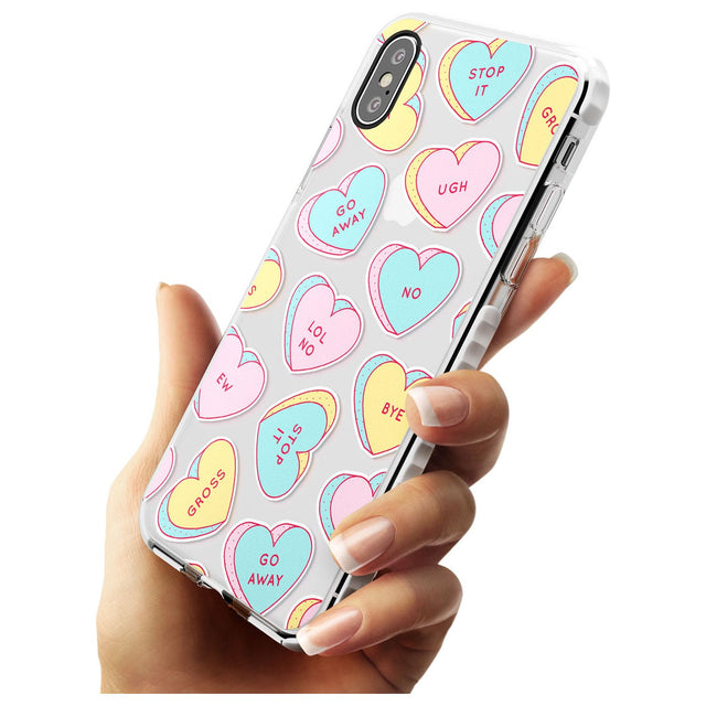 Sarcastic Love Hearts Slim TPU Phone Case Warehouse X XS Max XR