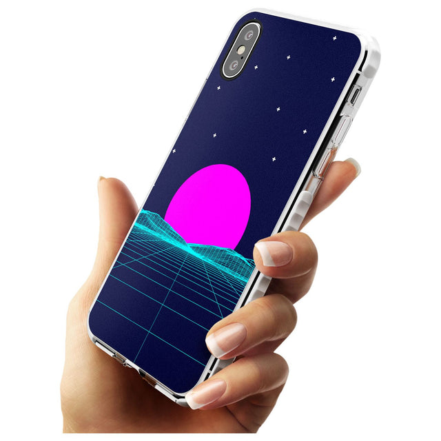 Miami Sunset Vaporwave Impact Phone Case for iPhone X XS Max XR