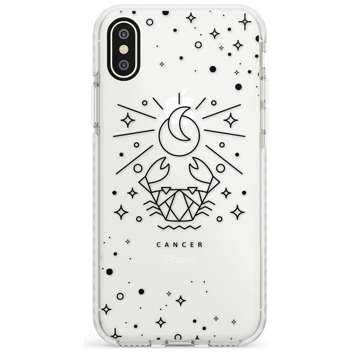 Cancer Emblem - Transparent Design Impact Phone Case for iPhone X XS Max XR