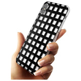 Messy Black Grid - Clear Black Impact Phone Case for iPhone X XS Max XR