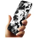 Black & White Acid Wash Tie-Dye Pattern Slim TPU Phone Case Warehouse X XS Max XR