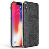 Black Snakeskin Phone Case iPhone X / iPhone XS / Clear Case,iPhone XR / Clear Case,iPhone XS MAX / Clear Case Blanc Space