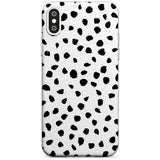 Dalmatian Print Black Impact Phone Case for iPhone X XS Max XR