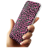 Green on Pink Leopard Print Pattern Slim TPU Phone Case Warehouse X XS Max XR