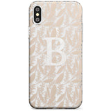 Subtle Monogram Abstract Floral iPhone Case  Slim Case Custom Phone Case - Case Warehouse