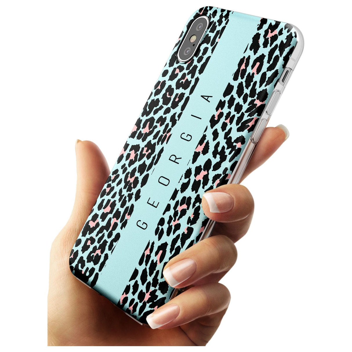 Custom Blue Leopard Spots iPhone Case   Custom Phone Case - Case Warehouse