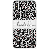 Custom Pink & Cursive Leopard Spots iPhone Case  Slim Case Custom Phone Case - Case Warehouse