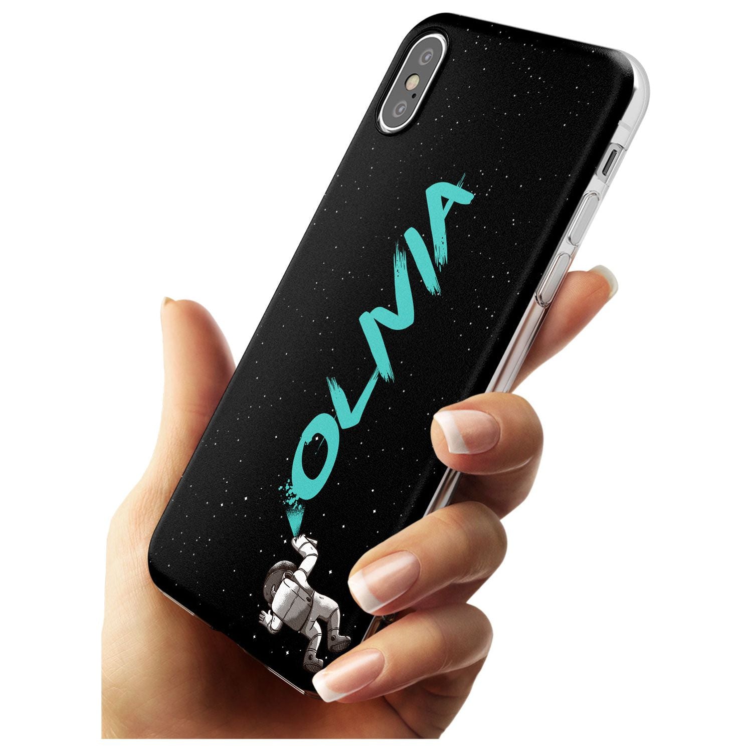 Graffiti Astronaut Black Impact Phone Case for iPhone X XS Max XR