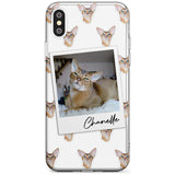 Personalised Abyssinian Cat Photo Slim TPU Phone Blanc Space X XS Max XR