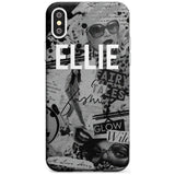 Grey Scale Fashion Collage iPhone Case  Slim Case Custom Phone Case - Case Warehouse