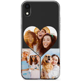 Personalised Heart Photo Grid Phone Case for iPhone X XS Max XR