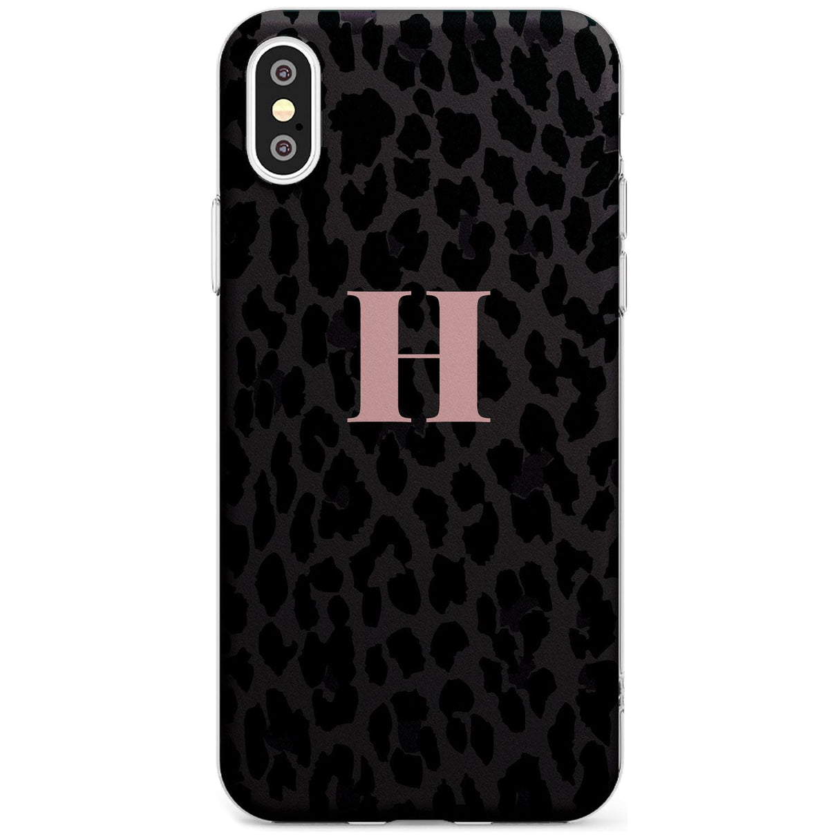 Small Pink Leopard Monogram Slim TPU Phone Case Warehouse X XS Max XR