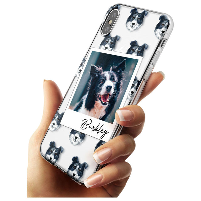 Border Collie - Custom Dog Photo Black Impact Phone Case for iPhone X XS Max XR