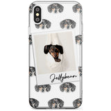 Dachshund, Black- Custom Dog Photo Black Impact Phone Case for iPhone X XS Max XR