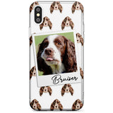 Springer Spaniel - Custom Dog Photo Black Impact Phone Case for iPhone X XS Max XR