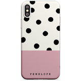 Pink Border Polka Dot iPhone Case  Slim Case Custom Phone Case - Case Warehouse