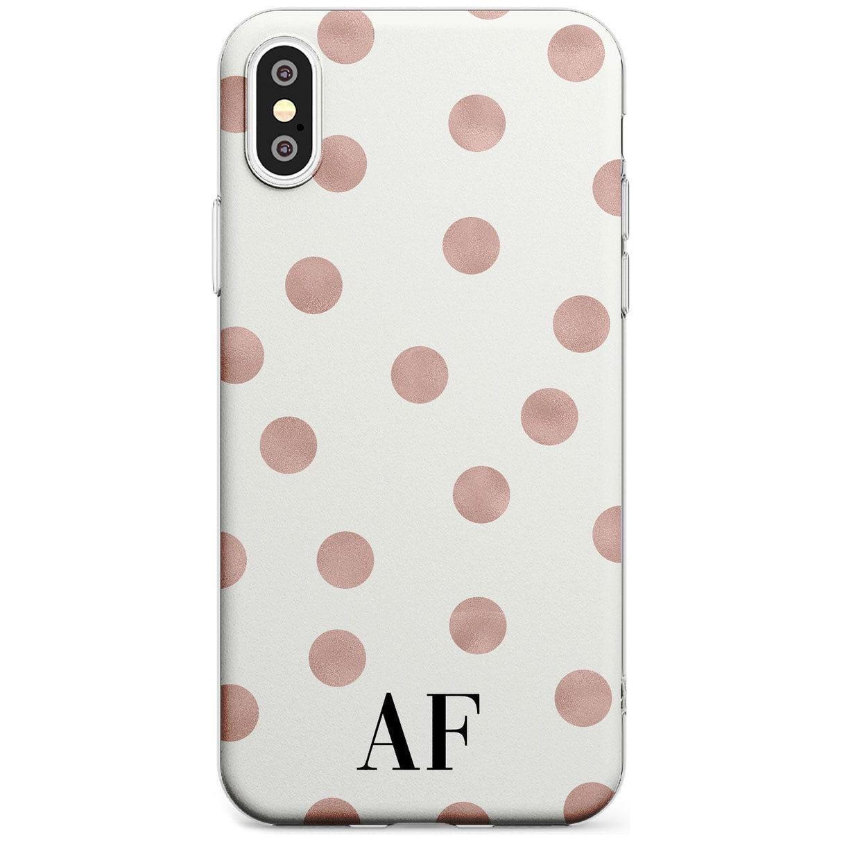 Initials & Dots iPhone Case  Slim Case Custom Phone Case - Case Warehouse