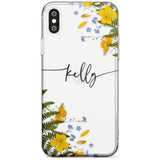 Custom Ferns & Flowers Black Impact Phone Case for iPhone X XS Max XR