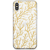 Personalised Bramble Branches Pattern Slim TPU Phone Blanc Space X XS Max XR