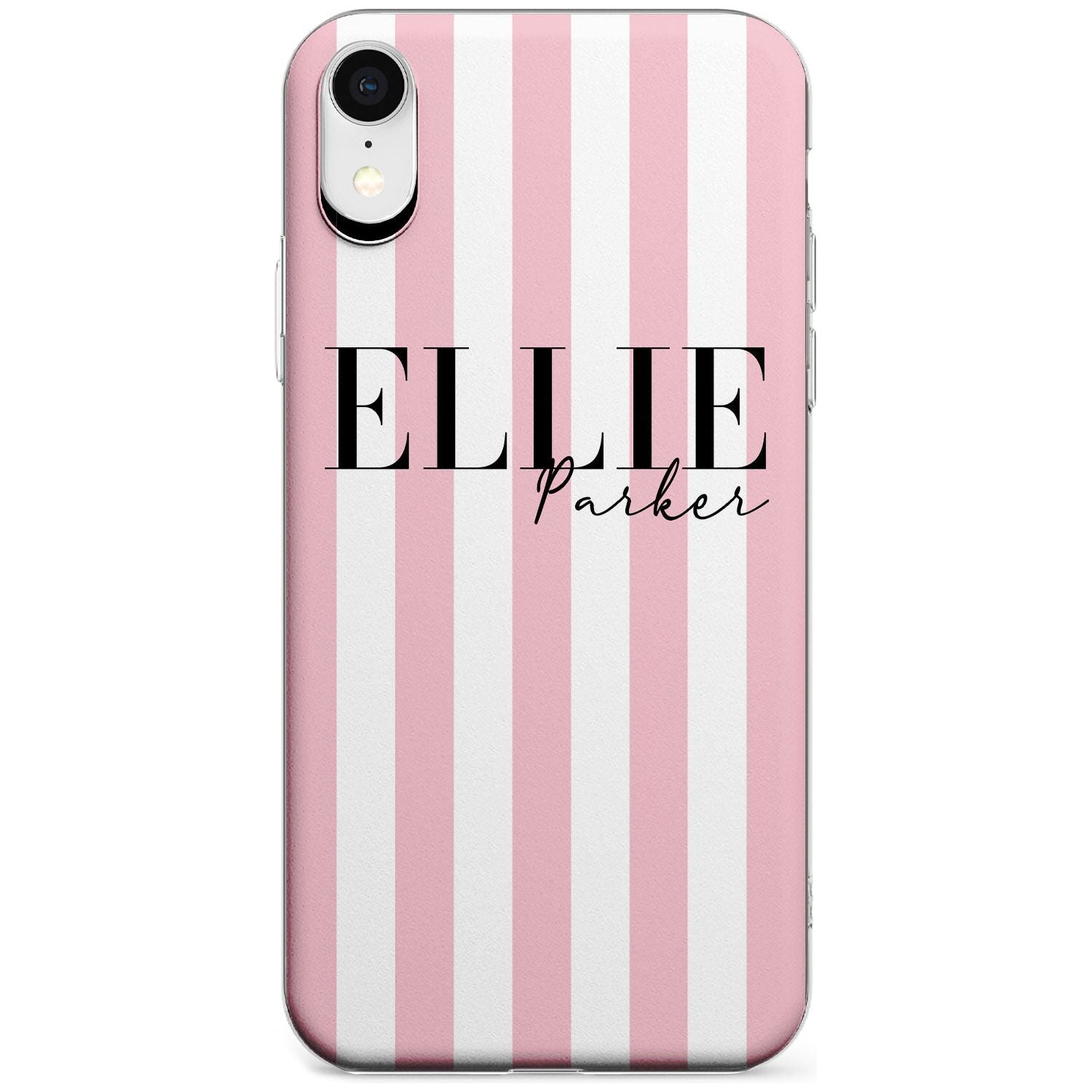 White Stars on Clear Phone Case for iPhone X XS Max XR
