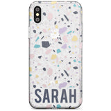 Customised Terrazzo - Pink, Purple, Blue Slim TPU Phone Case Warehouse X XS Max XR