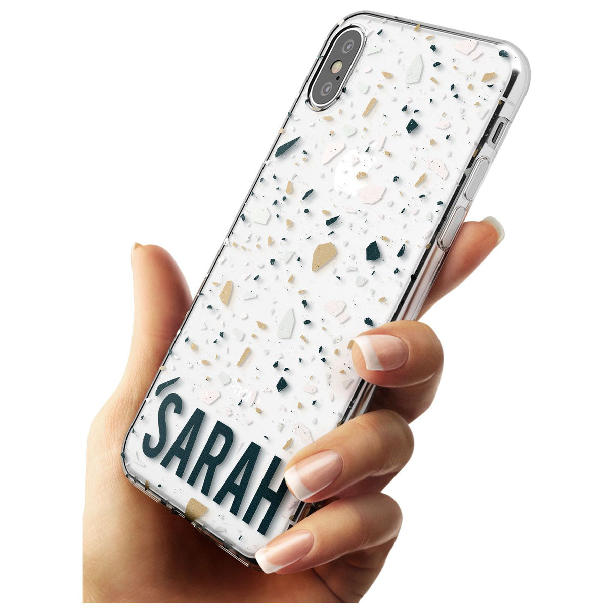 Customised Terrazzo - Blue, Pink, Brown Slim TPU Phone Case Warehouse X XS Max XR