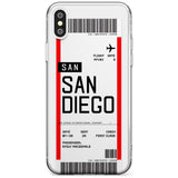 San Diego Boarding Pass iPhone Case  Slim Case Custom Phone Case - Case Warehouse