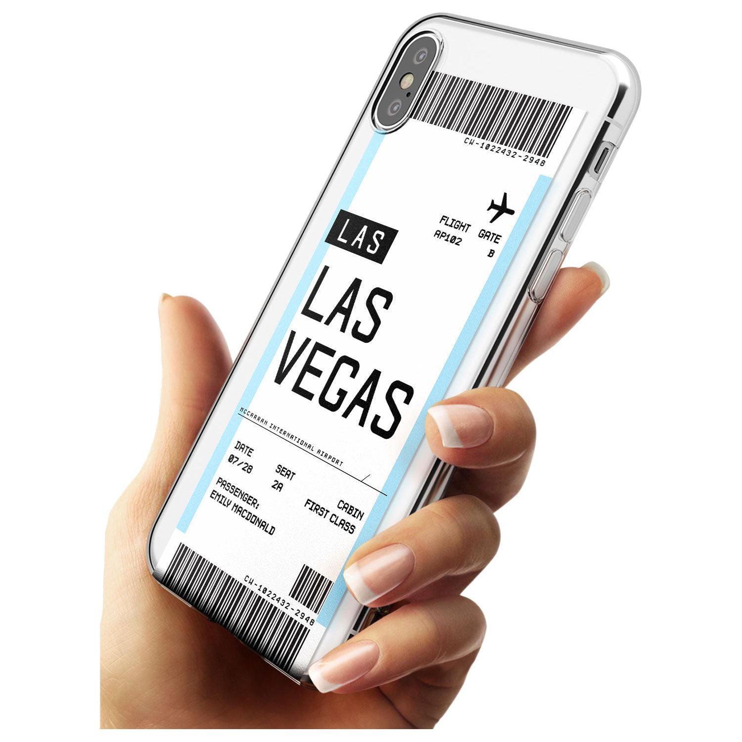 Las Vegas Boarding Pass iPhone Case   Custom Phone Case - Case Warehouse