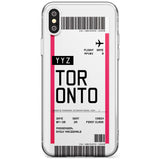 Toronto Boarding Pass iPhone Case  Slim Case Custom Phone Case - Case Warehouse