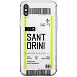 Santorini Boarding Pass iPhone Case  Slim Case Custom Phone Case - Case Warehouse