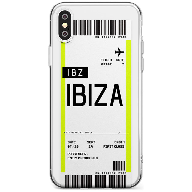 Ibiza Boarding Pass iPhone Case  Slim Case Custom Phone Case - Case Warehouse