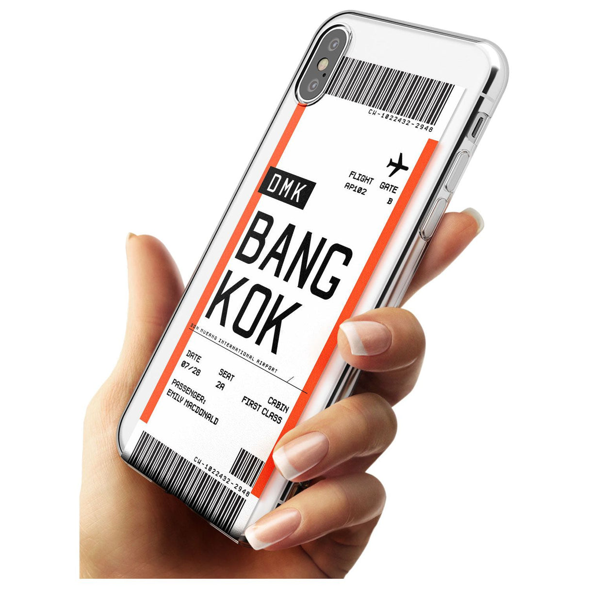 Bangkok Boarding Pass iPhone Case   Custom Phone Case - Case Warehouse