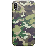 Green Camo Slim TPU Phone Blanc Space X XS Max XR