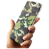 Green Camo Slim TPU Phone Blanc Space X XS Max XR