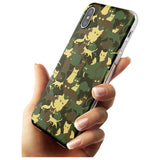 Forest Green Cat Camouflage Pattern Slim TPU Phone Case Warehouse X XS Max XR