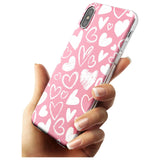 Chalk Hearts Slim TPU Phone Blanc Space X XS Max XR