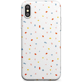 Confetti Print on Solid White Slim TPU Phone Case Warehouse X XS Max XR