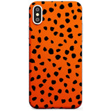 Black & Bright Red Dalmatian Polka Dot Spots Slim TPU Phone Case Warehouse X XS Max XR