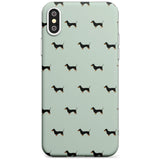 Dachshund Dog Pattern Slim TPU Phone Case Warehouse X XS Max XR